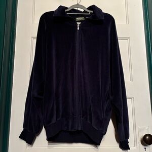 Vintage Norm Thompson Throwback Velour Track Suit Jacket Only